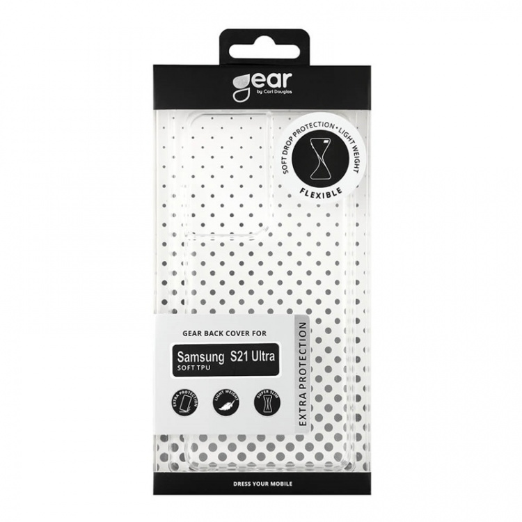 Gear Suojakuori TPU Läpinäkyvä - Samsung S21 Ultra