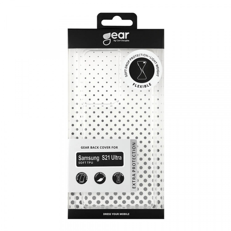 Gear Suojakuori TPU Läpinäkyvä - Samsung S21 Ultra