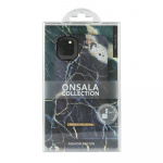 Onsala COLLECTION Suojakuori Matta Black Galaxy Marble iPhone 11