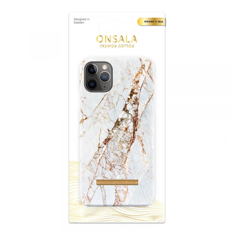 Onsala COLLECTION Suojakuori Matta White Rhino Marble iPhone 11 Pro Max Onsala COLLECTION Suojakuori Matta White Rhino Marble iPhone 11 Pro Max
