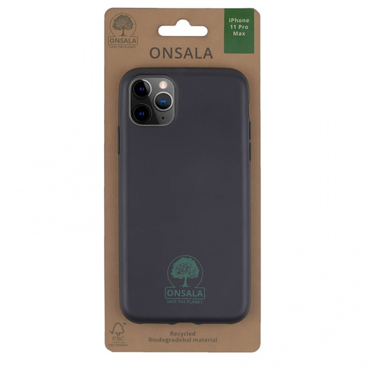 Onsala ECO Suojakuori Musta iPhone 11 Pro Max Onsala ECO Suojakuori Musta iPhone 11 Pro Max