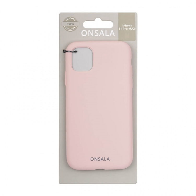 Onsala Suojakuori Silikooni Sand Pink - iPhone 11 Pro Max Onsala Suojakuori Silikooni Sand Pink - iPhone 11 Pro Max