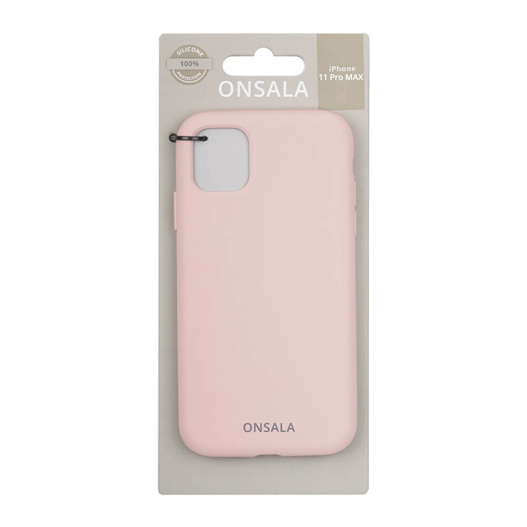 Onsala Suojakuori Silikooni Sand Pink - iPhone 11 Pro Max Onsala Suojakuori Silikooni Sand Pink - iPhone 11 Pro Max