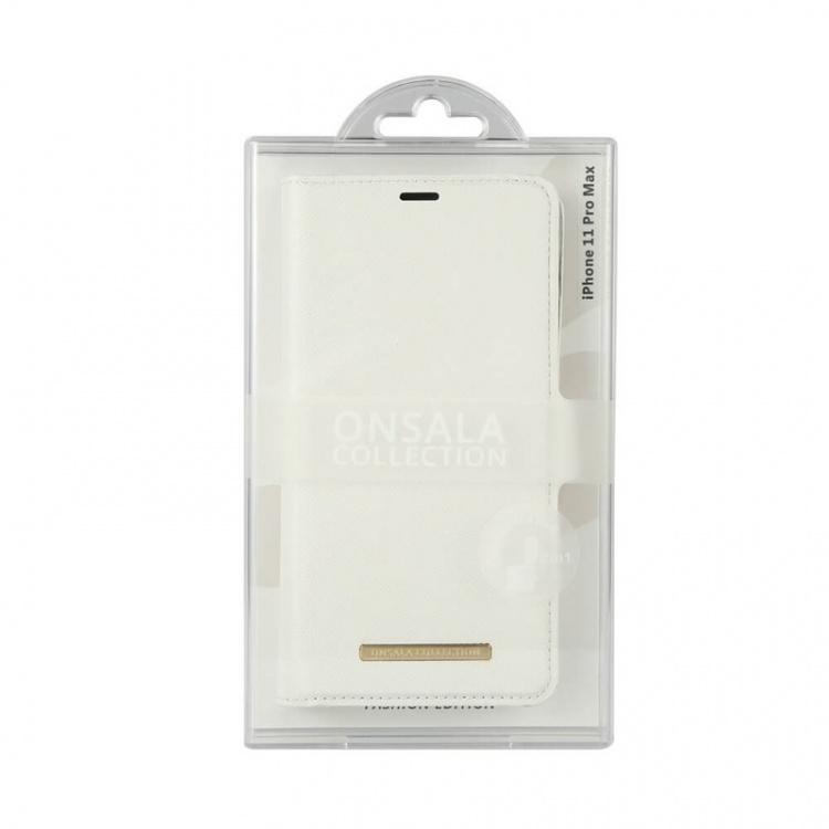 Onsala COLLECTION Lompakko Saffiano White iPhone 11 Pro Max Onsala COLLECTION Lompakko Saffiano White iPhone 11 Pro Max