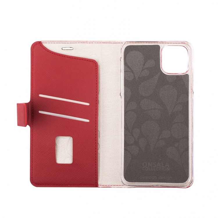 Onsala COLLECTION Lompakko Saffiano Red iPhone 11 Pro Max Onsala COLLECTION Lompakko Saffiano Red iPhone 11 Pro Max