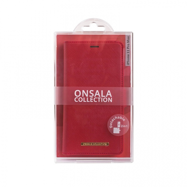 Onsala COLLECTION Lompakko Saffiano Red iPhone 11 Pro Max Onsala COLLECTION Lompakko Saffiano Red iPhone 11 Pro Max