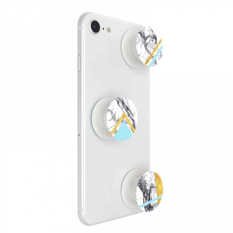 PopSockets White Marble Glam Irrotettava MINI Grip 3-pack PopSockets White Marble Glam Irrotettava MINI Grip 3-pack