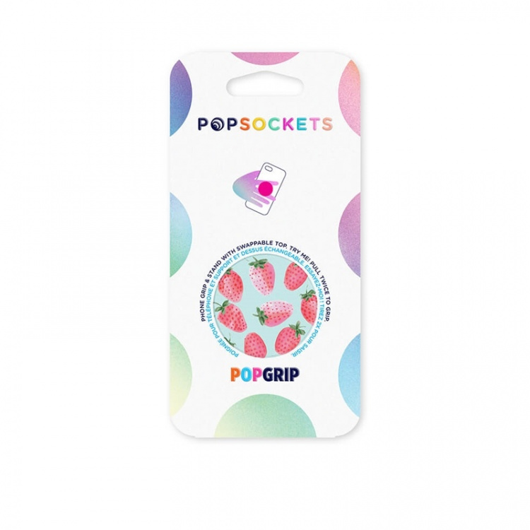 PopSockets Strawberry Rain Irrotettava Grip Telinetoiminnolla PopSockets Strawberry Rain Irrotettava Grip Telinetoiminnolla