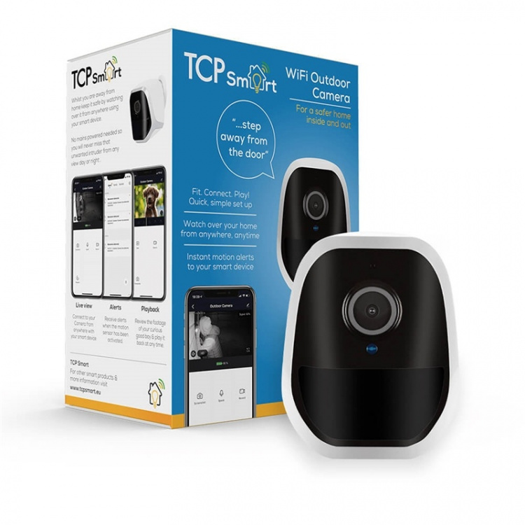 TCP SMART WIFI Ulkokamera 1080p 16Gb Valkoinen