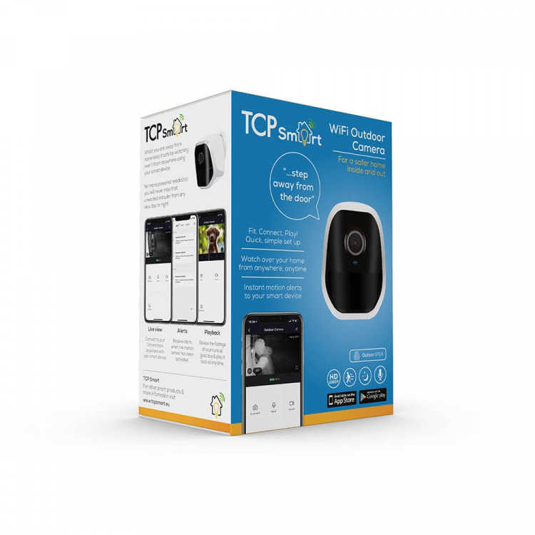 TCP SMART WIFI Ulkokamera 1080p 16Gb Valkoinen