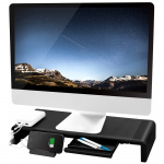 LogiLink Monitorställ 63 cm med USB-hub