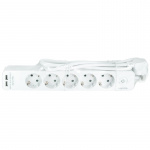 LogiLink Grenuttag 5-vägs + 2st USB m b LogiLink Grenuttag 5-vägs + 2st USB m b