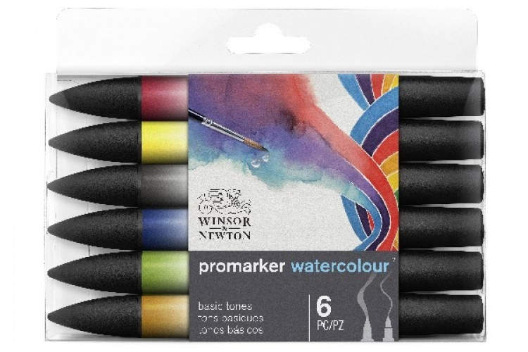 Winsor Watercolour Marker 6st Winsor Watercolour Marker 6st