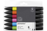 Winsor Promarker 6st, Vibrant Tones Winsor Promarker 6st, Vibrant Tones
