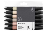 Winsor Promarker 6 st, Skin Tones 1 Winsor Promarker 6 st, Skin Tones 1