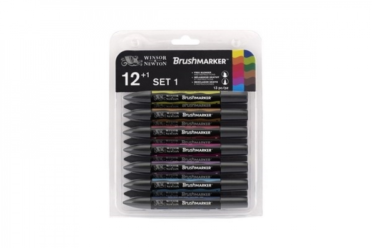 Winsor Brushmarker 12st, Vibrant Winsor Brushmarker 12st, Vibrant