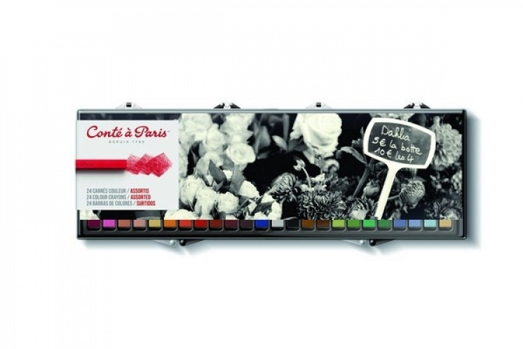 Conté à Paris Pastellkritor, 24st Conté à Paris Pastellkritor, 24st