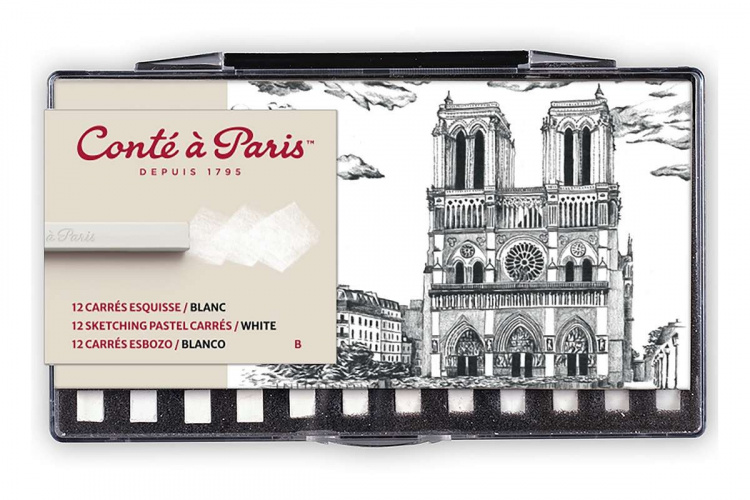 Conté à Paris Pastellkritor B, Vit