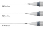 Winsor Fineliner Cool Grey 3st 0.1, 0.3, 0.5mm Winsor Fineliner Cool Grey 3st 0.1, 0.3, 0.5mm