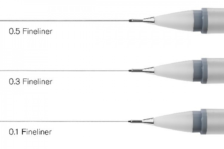 Winsor Fineliner Cool Grey 3st 0.1, 0.3, 0.5mm Winsor Fineliner Cool Grey 3st 0.1, 0.3, 0.5mm