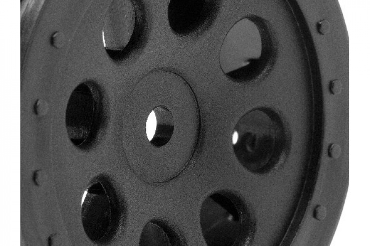 St-8 Wheel Black (0Mm Offset/2Pcs)