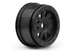 Tr-10 Glue-Lock Wheel Black (120X60Mm/2Pcs)