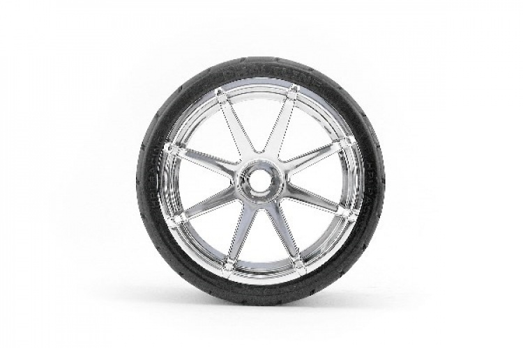 Mounted Phaltline Tire 140X70Mm On Blast Wheel Crm