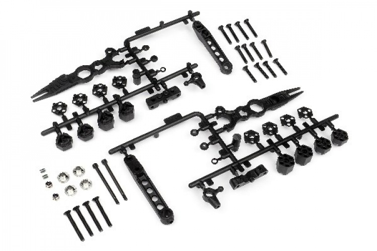 Korin kiinnitys/pyörän napasarja eteen (2 kpl)