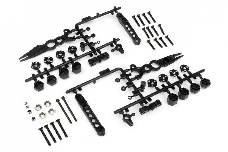 Korin kiinnitys/pyörän napasarja eteen (2 kpl)