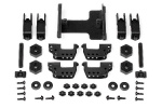 Servo Mount/High Link Bracket Set (Wheely King)