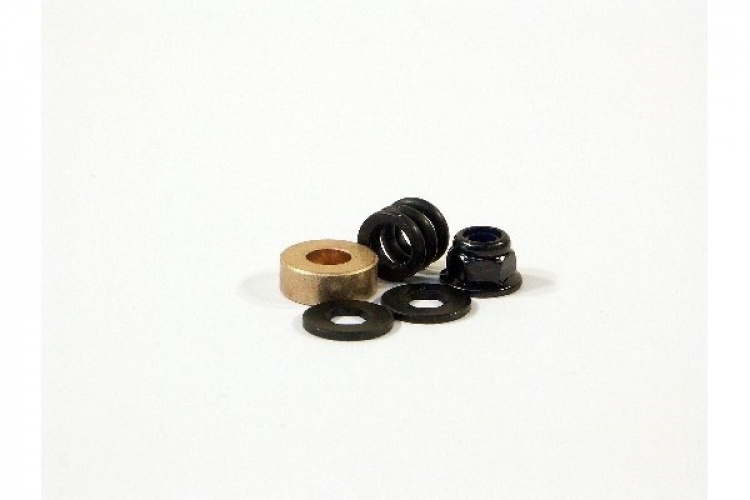Spring 4.9X8X7Mm W. Wshr 4.3X10X1.0Mm Hex -Blk Set