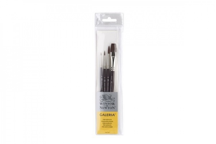 Galeria Penslar med kort handtag, 4-Pack Galeria Penslar med kort handtag, 4-Pack