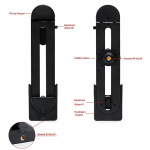 Gear Tabletkannatin jalustakiinnitykseen 1/4 jalustakierre Musta Gear Tabletkannatin jalustakiinnitykseen 1/4 jalustakierre Musta