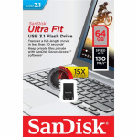 SANDISK 3.1 UltraFit USB-muistitikku 64GB SANDISK 3.1 UltraFit USB-muistitikku 64GB