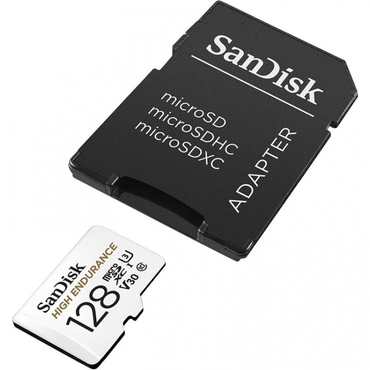 SANDISK Muistikortti MicroSDXC 128GB High Endurance adapterilla