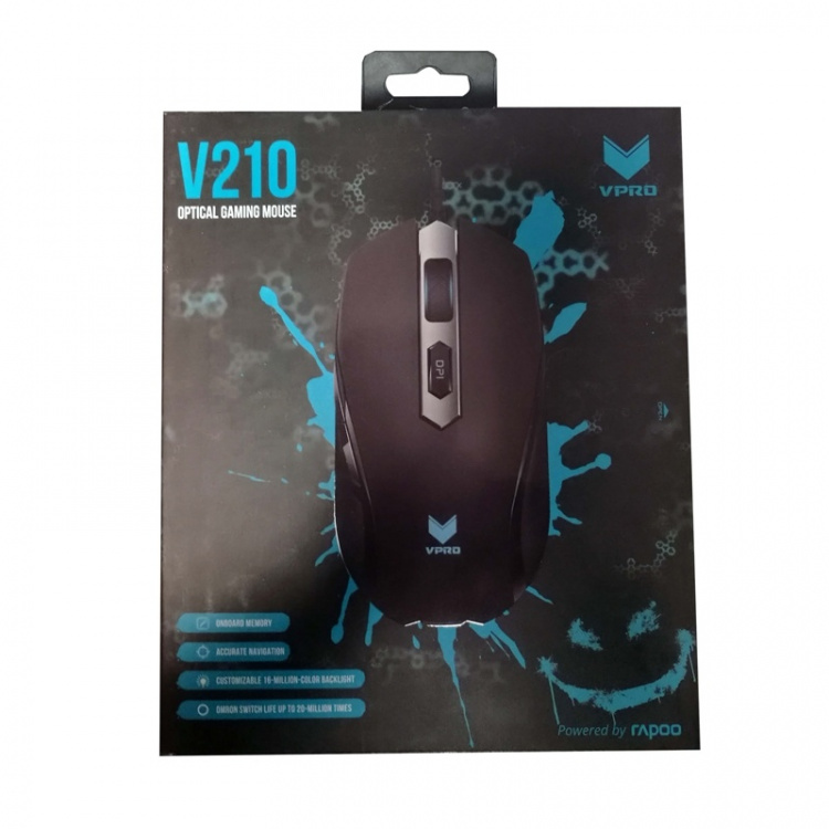 VPRO Mouse Gaming V210 Optisk Svart