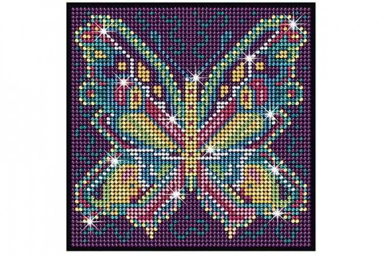 Diamond Art 20x20cm, Fjäril