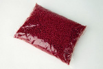 Plastpärlor 4mm 500g, Röd