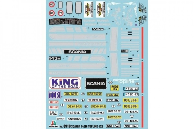 Italeri 1:24 SCANIA 143M TOPLINE 4x2
