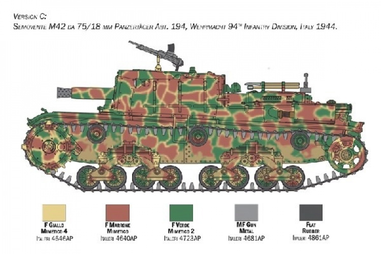 Italeri 1:35 Semovente M42 75/18 mm