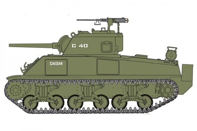 Italeri 1:35 M4A2 U.S. Marine Corps