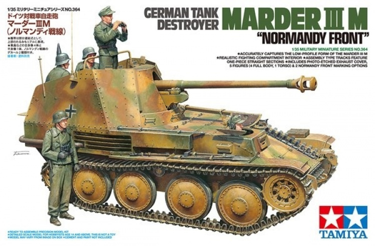 Tamiya 1:35 Saksalainen panssarintuhooja Marder III M\' Normandia
