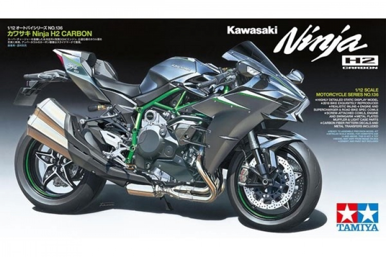 Tamiya 1:12 Kawasaki Ninja H2 Hiili