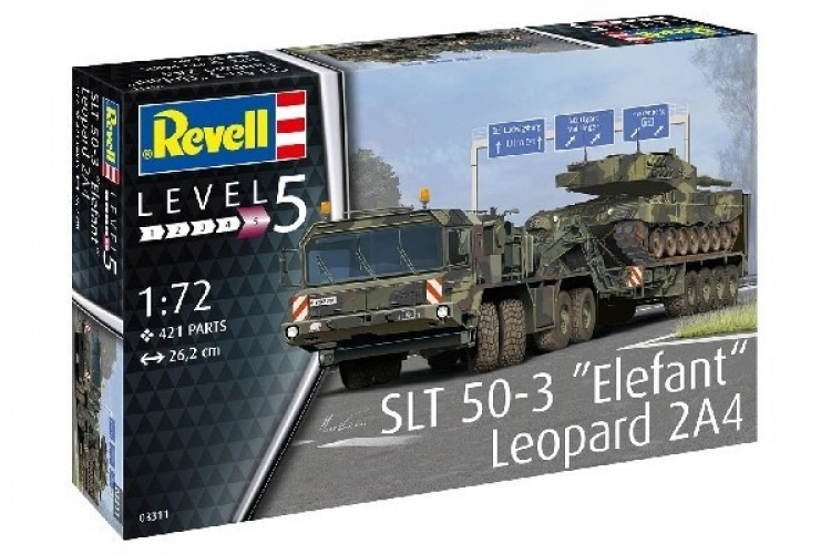 Revell 1:72 SLT 50-3 \'Elefant\' + Leopard 2A4
