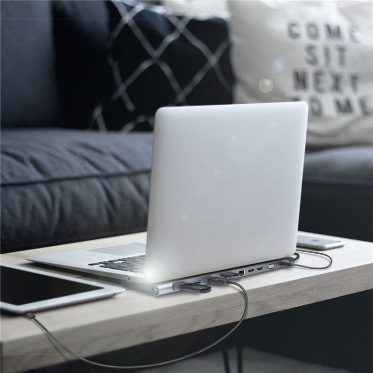 LogiLink USB-C-Docka 11-in-1 HDMI/VGA/R LogiLink USB-C-Docka 11-in-1 HDMI/VGA/R