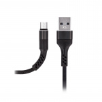 MXUC-01 microUSB-kaapeli (2A) pikalataus, musta MXUC-01 microUSB-kaapeli (2A) pikalataus, musta