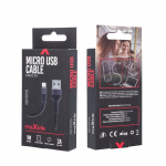 MXUC-01 microUSB-kaapeli (2A) pikalataus, musta MXUC-01 microUSB-kaapeli (2A) pikalataus, musta