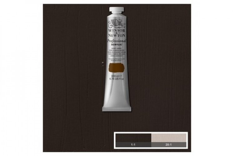 Prof Acrylic 200ML BURNT UMBER 076 Prof Acrylic 200ML BURNT UMBER 076