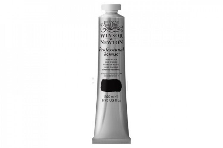 Prof Acrylic 200ML IVORY BLACK 331