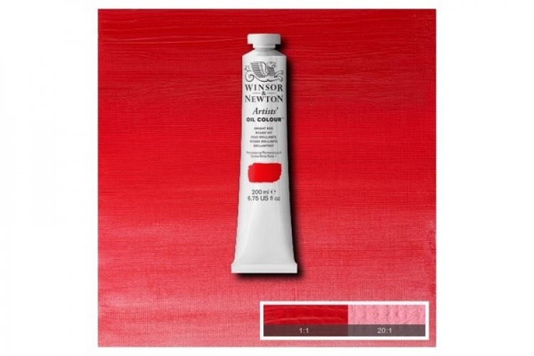 Artists Oil Col 200ML BRIGHT RED 042